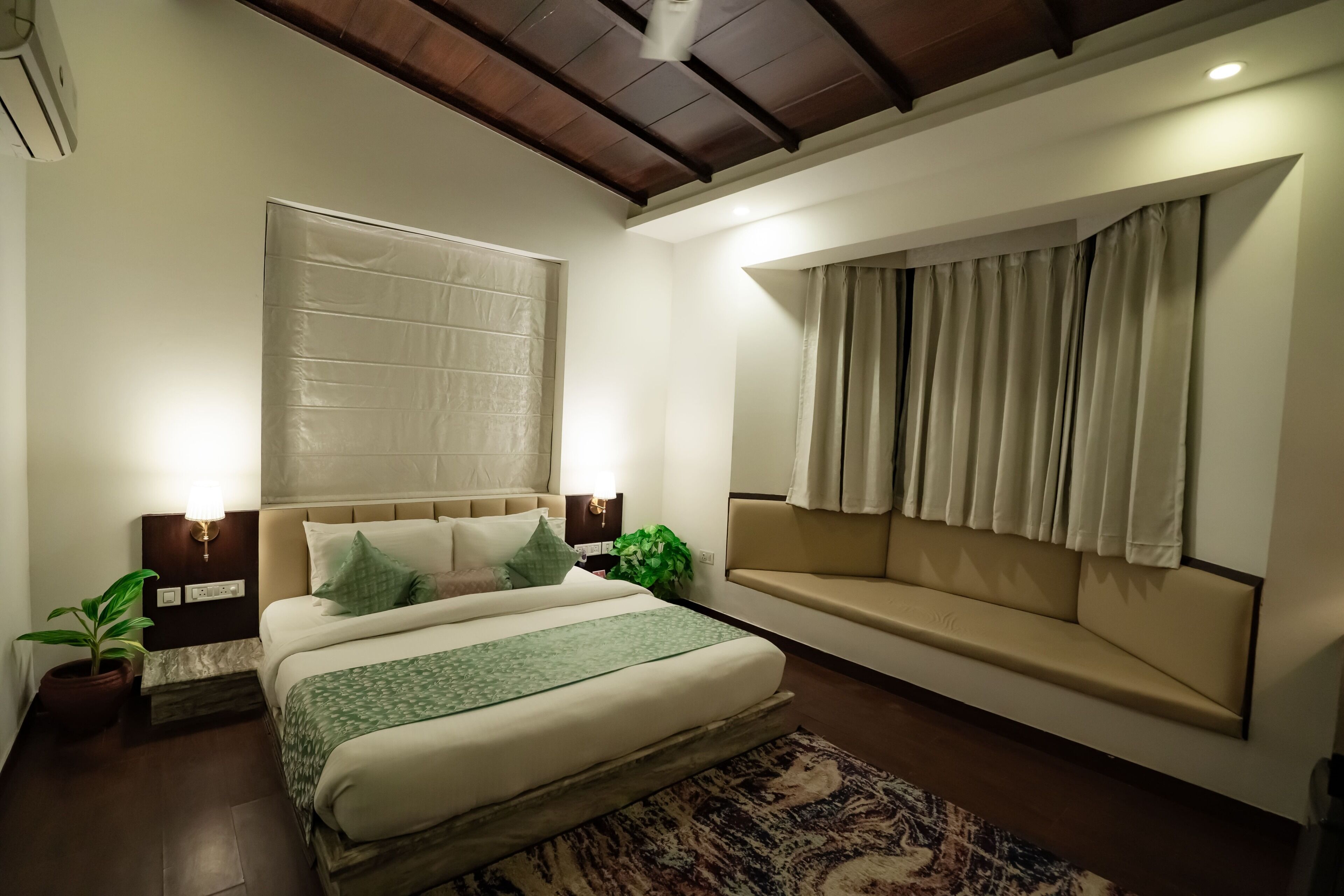 Leopard Room | Egyptian cotton sheets, premium bedding, memory foam beds, minibar