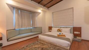 Egyptian cotton sheets, premium bedding, memory-foam beds, minibar