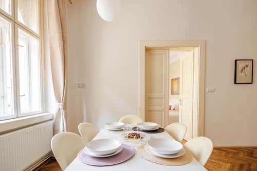Family Apartment, 2 Bedrooms, Non Smoking, City View | Living area | 42-inch Smart TV with digital channels, Netflix, streaming services