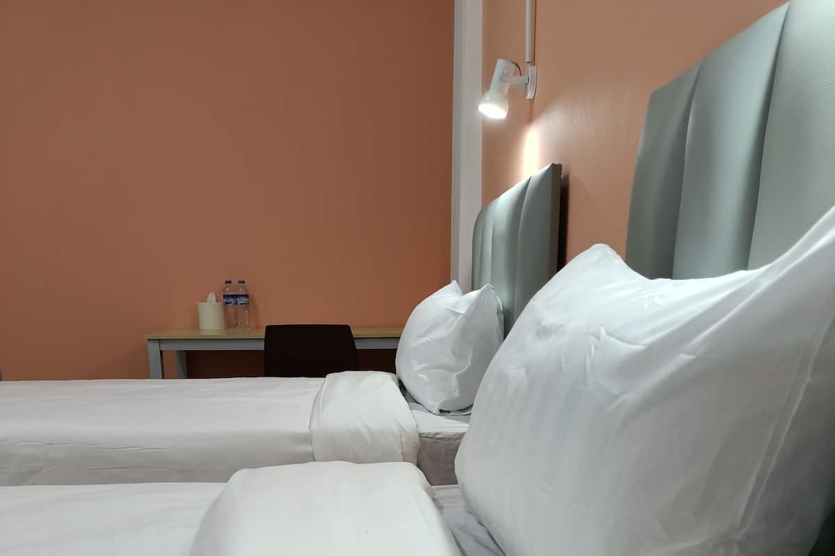 Twin Room, City View | Desk, free WiFi