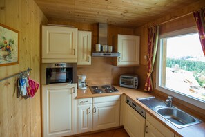 Fridge, microwave, dishwasher, coffee/tea maker