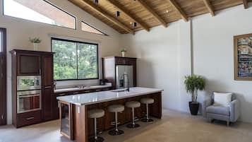 Luxury Apartment, 2 Bedrooms | Private kitchen | Full-size fridge, microwave, oven, stovetop