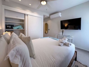 2 bedrooms, iron/ironing board, travel crib, WiFi