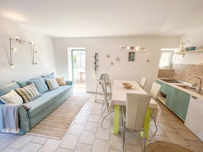 Appartement Familial, 2 chambres, vue mer | Cuisine privée