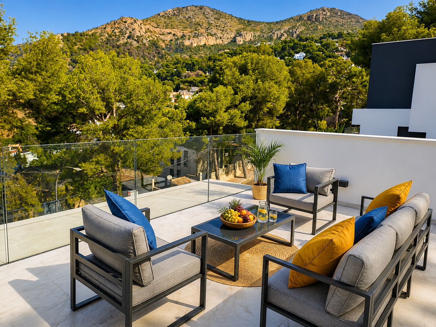 Villa panoramica, piscina privata, vista oceano | Terrazza/patio
