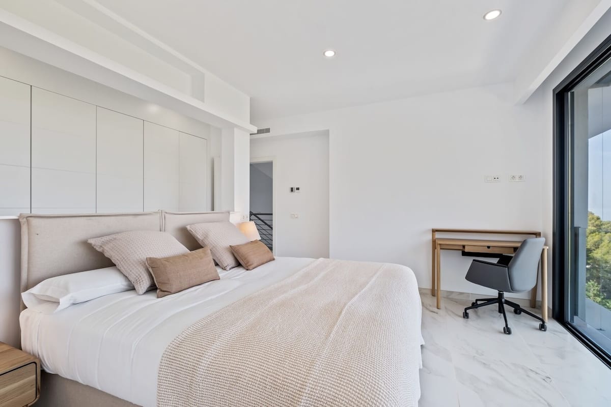 5 habitaciones, ropa de cama de alta calidad y decoración personalizada