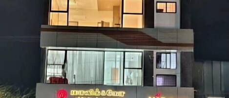 Voorkant van accommodatie