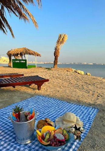 Cielo chalet [5] with WiFi, AC with beach view in Nabi Saleh