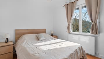 2 slaapkamers, een strijkplank/strijkijzer, gratis wifi