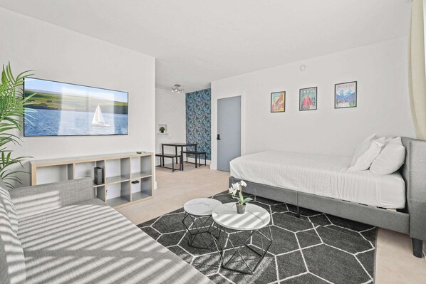 1 chambre, fer et planche Ă repasser, Wi-Fi, draps fournis