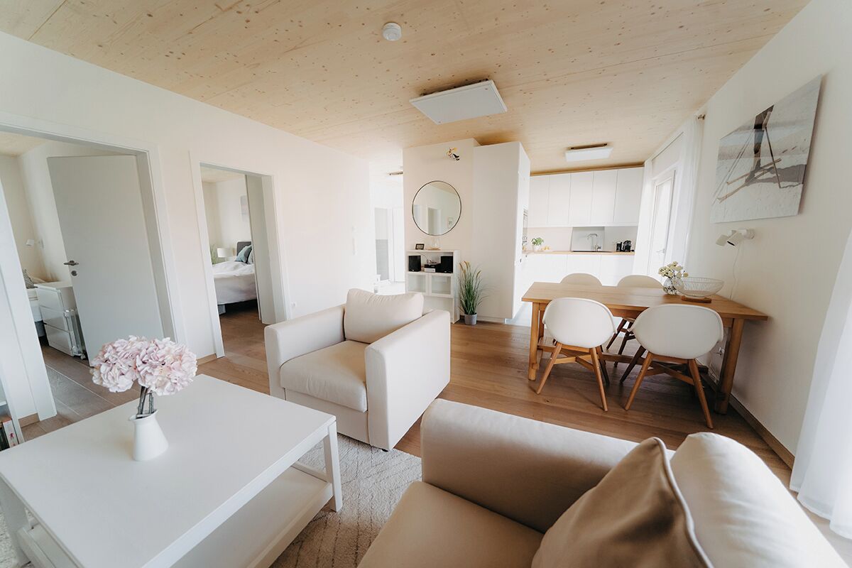 Deluxe Chalet, Garden View | Living area | Flat-screen TV