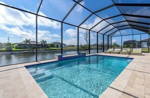 A heated pool
