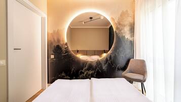 2 habitaciones, tabla de planchar con plancha, wifi y ropa de cama