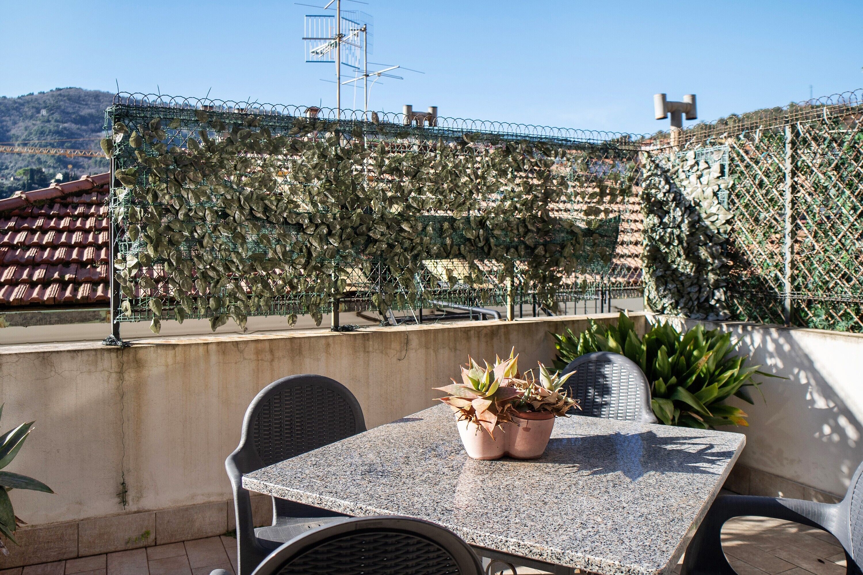 屋外ダイニングエリア