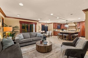 TV, fireplace, offices