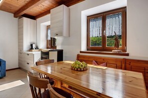 Dining - Ca della Melania Stone House with Garden, Pool, and Barbecue (Folgaria)