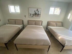 3 bedrooms, bed sheets