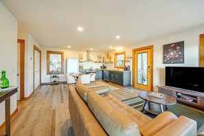 House (2 Bedrooms) | Interior - Sauna + Views: Private Franklin Cabin on 10 Acres (Franklin)