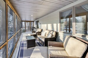 House (4 Bedrooms) | Interior - Hot Tub & Boat Dock: Waterfront Maine Retreat! (Saint Albans)