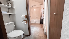 Hair dryer, towels