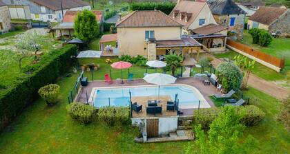 Maloan – Air-conditioned house with private pool and outdoor kitchen in Dordogne