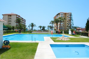 Pool - Apartment 'Antillas' with Sea View, Wi-Fi and Air Conditioning (Torrox)