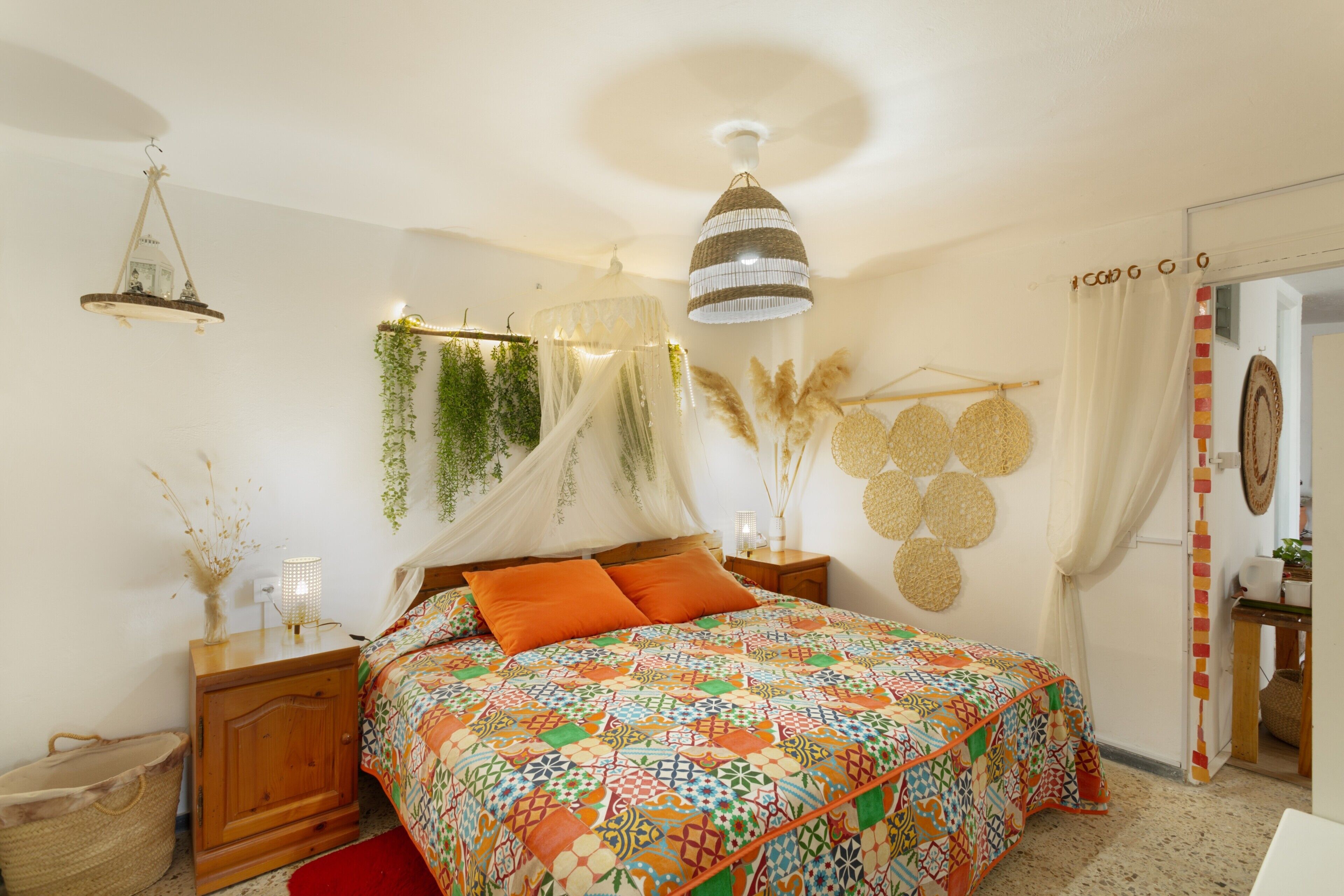 1 habitación y ropa de cama 