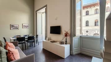 Appartement | Aire de séjour | Téléviseur à écran plat de 30 po avec télévision numérique