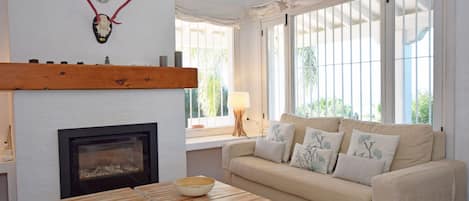 Fernseher, Kamin