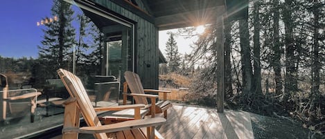Stuga - 4 sovrum - uteplats - utsikt mot bergen | Terrass/Patio