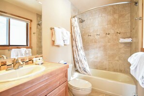 Hair dryer, towels