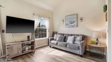 Condo, Multiple Beds, Balcony (Nautical Nest on Taneycomo) | Living area | 42-inch flat-screen TV with digital channels