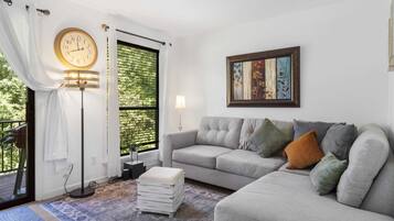 Condo, 1 Queen Bed, Balcony, Golf View (Royale Casa) | Living area | 42-inch flat-screen TV with digital channels