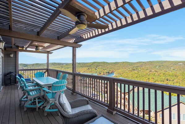 Condo, Multiple Beds, Patio, Mountain View (Luxury Penthouse) | Outdoor dining - Luxury Penthouse - Amazing Views! Near Sdc! (Branson)
