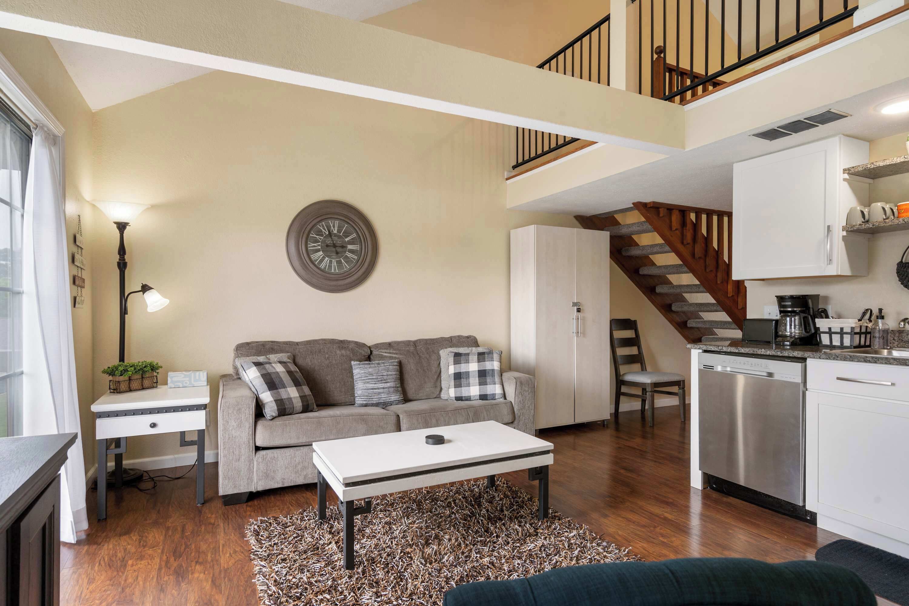 Condo, Multiple Beds, Balcony (Pondside Paradise Retreat) | Living area | 42-inch flat-screen TV with digital channels, fireplace