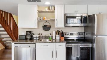 Condo, Multiple Beds, Balcony (Pondside Paradise Retreat) | Private kitchen | Fridge, microwave, oven, stovetop