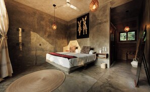 Deluxe Room, 1 Bedroom, Pets Not Allowed, Pool View | Premium bedding, down comforters, Select Comfort beds, in-room safe - Hotel Boutique Pikiliki (Puerto Escondido)