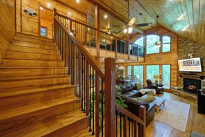Interior - # Time Well Spent ## Luxury Broken Bow Cabin with Hot Tub, Creek, Playground, a (Broken Bow)