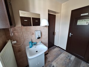 Dusch, tvål och toalettpapper