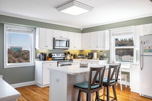 Fridge, microwave, oven, dishwasher - Prescription Pad - Oceanview Home, 3 Bedrooms, 3 Baths (Emerald Isle)