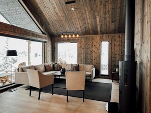 Cabin, 5 Bedrooms, Accessible, Patio | Living room - Modern Mountain Cabin - Sauna - 5 Bedrooms - Sleeps for 10 (Al)