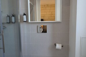 Towels, soap, toilet paper