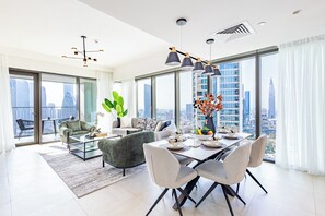 Dining - Premium 3BR + Burj Khalifa and Fountain Views (Dubai)