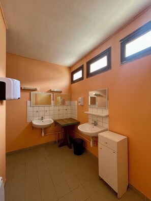 Dortoir Partagé, vue montagne | Salle de bain | Sèche-cheveux