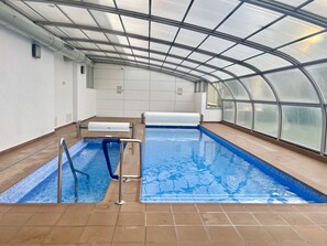 Indoor pool, a heated pool