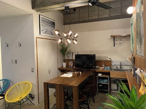 Design Condo, Multiple Beds | Desk, laptop workspace, blackout drapes, iron/ironing board - HAMBY101 (Chatan)