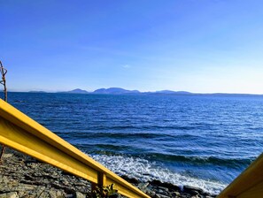 在海滩