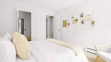 2 bedrooms, iron/ironing board, WiFi, bed sheets