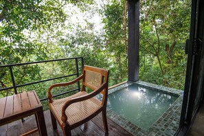 Deluxe villa, niet-roken, privézwembad | Terras