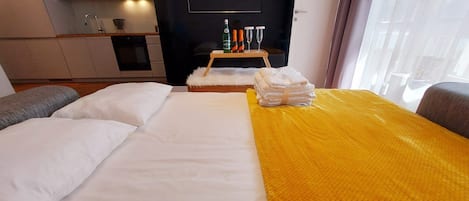 1 chambre, fer et planche Ă repasser, Wi-Fi, literie fournie